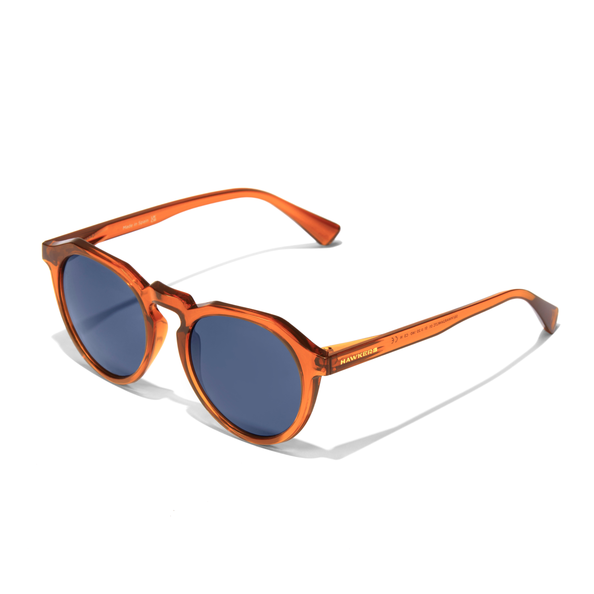 Photo Nos Lunettes de Soleil Hawkers Warwick Raw - Caramel Dark Blue