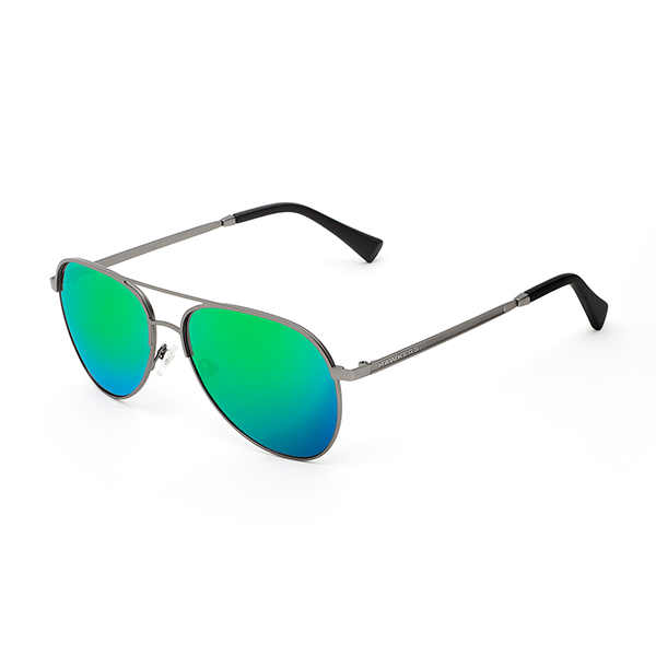 HAWKERS Nos Lunettes de Soleil  Gun Metal - Emerald Lacma